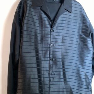 2 piece BLACK men’s walking suit size L  36 waist